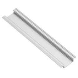 Profil aluminiowy LED z kołnierzem GLAX silver 2 m (wpuszczany)
