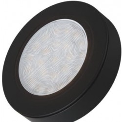 Oczko meblowe OVAL czarna LED dystans, barwa neutralna