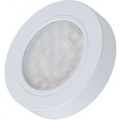 Oczko meblowe OVAL białe LED dystans, barwa ciepła